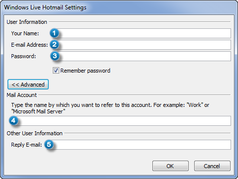 Settings Outlook Connector