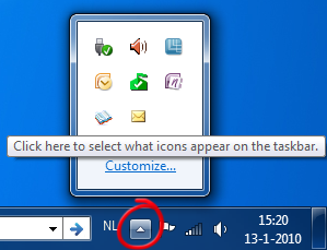 Windows 7 Notification Area Icons
