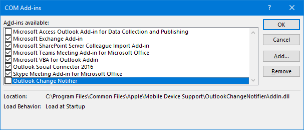 microsfot outlook version 2016