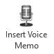 Outlook Voice Recorder button