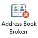 Address Book Broken button