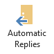 Automatic Replies button