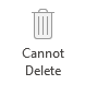 Cannot Delete button