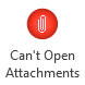 Can't Open Attachments button