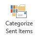 Categorize Sent Items button