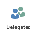 Delegates button