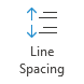 Line Spacing button