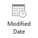 Modified Date button