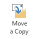 Move a Copy rule action for Sent Items button