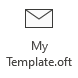 My Template.oft button