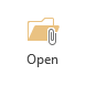Open Attachment Folder button