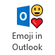 Emoji's in Outlook button