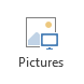 Pictures button