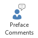Preface Comments button