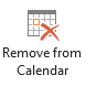 Remove from Calendar button