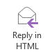 Reply in HTML button