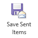 Save Sent Items Options button