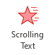 Scrolling Text button