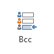 Bcc button