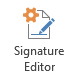 Signature Editor button