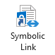 Symbolic Link button