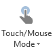 Touch / Mouse Mode button
