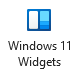 Windows 11 Widgets button