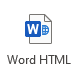 Word HTML button