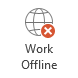 Work Offline button