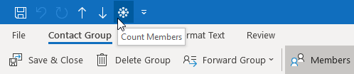 You can add a button for the macro to the main Outlook window or the Contact Group window.