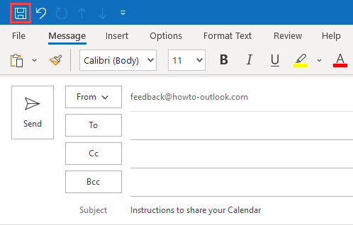 outlook not dating drafts