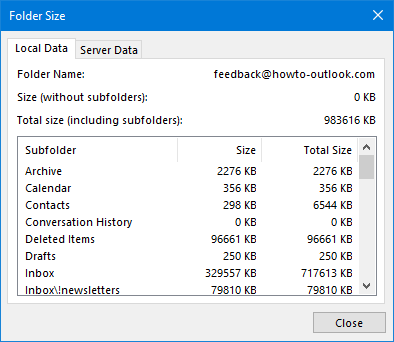 Folder Size