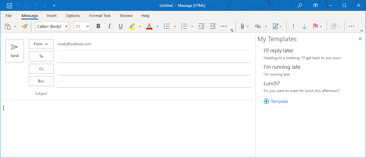 Outlook email template: 10 quick ways to create and use