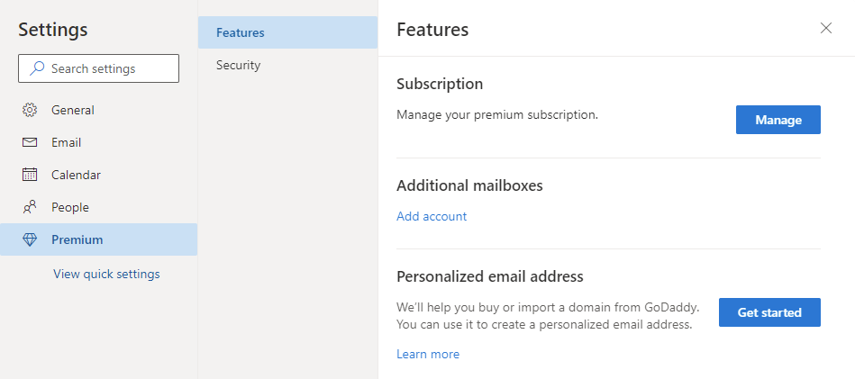 Microsoft Outlook Personal Email and Calendar