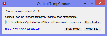 OutlookTempCleaner
