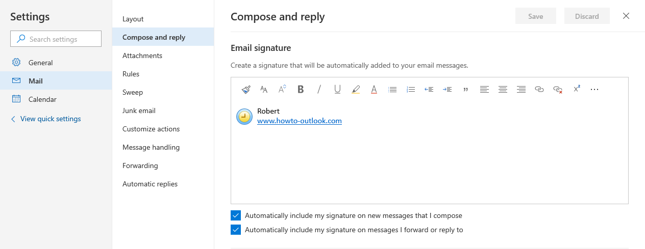 Creating, using and managing Signatures - HowTo-Outlook