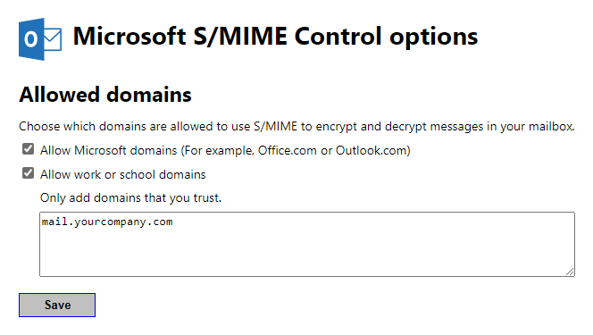 turn on smime outlook 2016